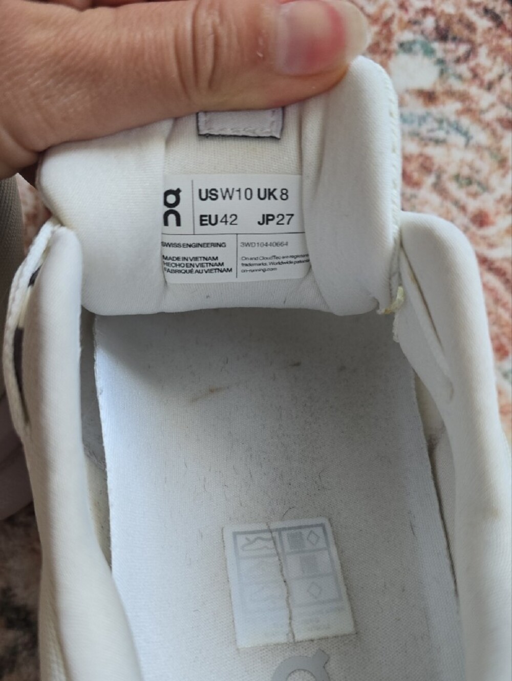 On Running Women's Cloudsurfer 2 Running Sneakers White/lilac Size 10 - Picture 8 of 8